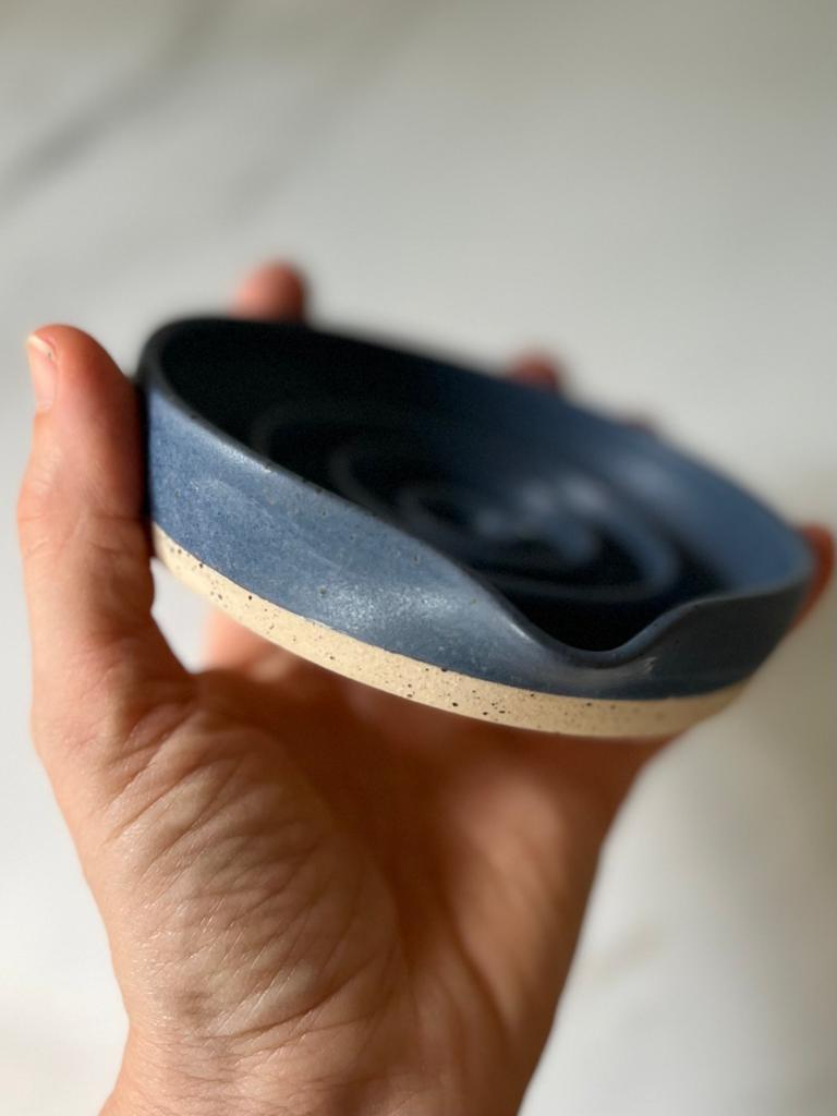 Porte-savon en céramique MARINE MAT / NAVY BLUE Ceramic soap dish