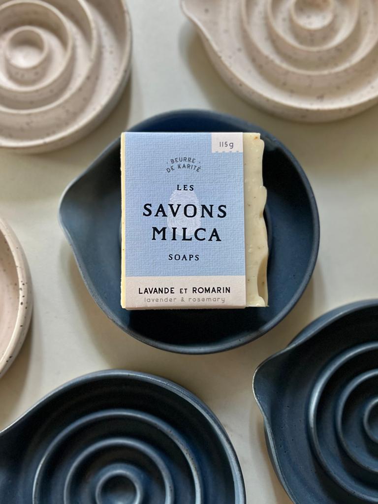 Porte-savon en céramique MARINE MAT / NAVY BLUE Ceramic soap dish