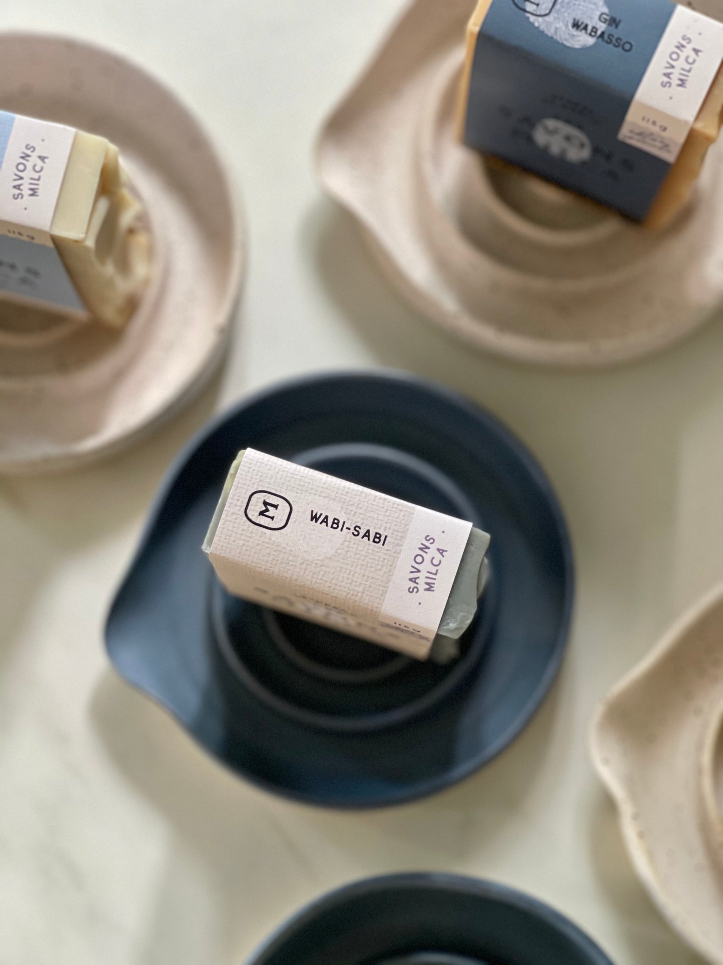 Porte-savon en céramique MARINE MAT / NAVY BLUE Ceramic soap dish