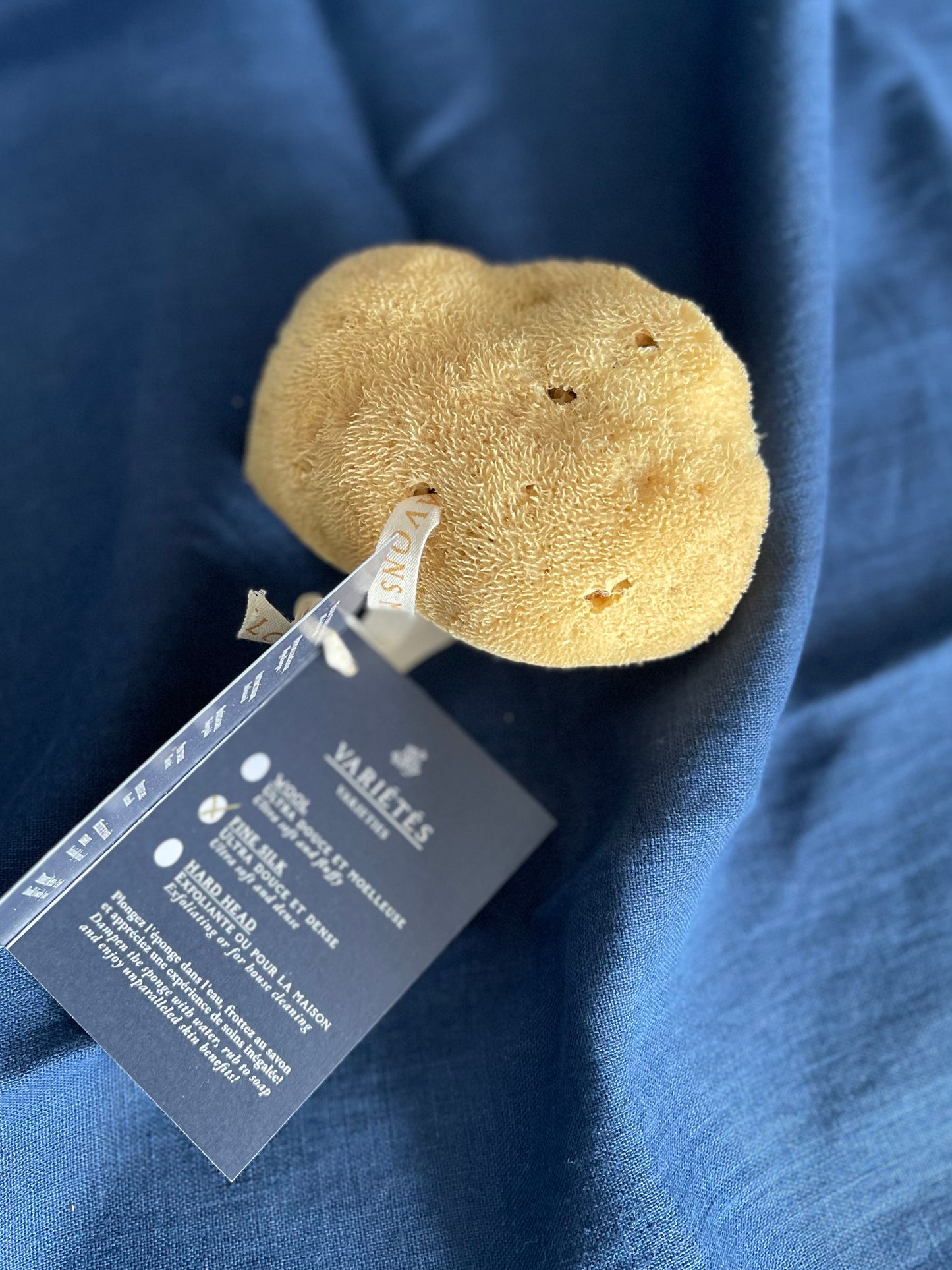 Éponge de mer naturelle DOUCE et DENSE / FINE SILK sea sponge