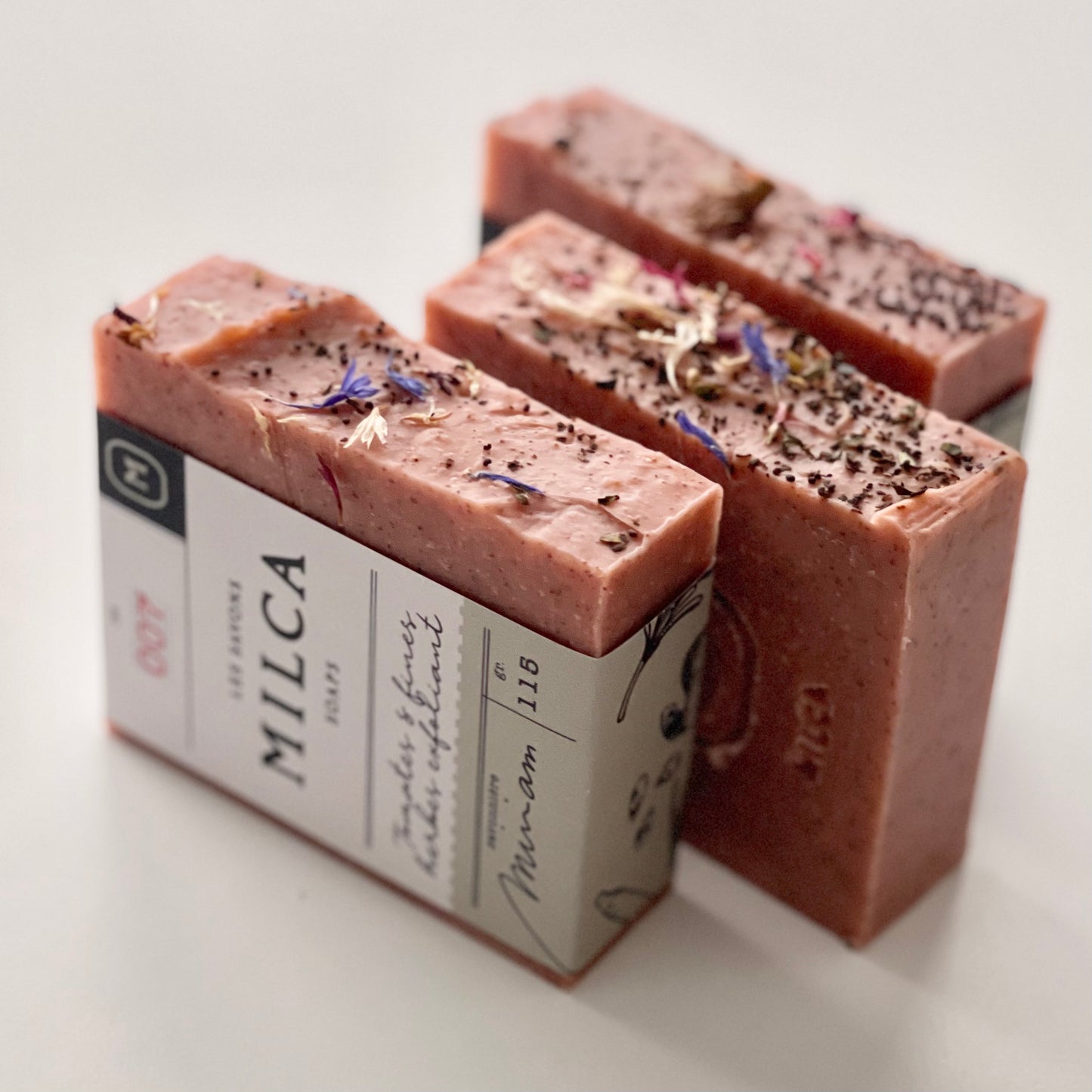 - ÉPHÉMÈRE 007 - Savon du Jardinnier - Tomate et Fines Herbes exfoliant / Tomato & herbs exfoliating soap