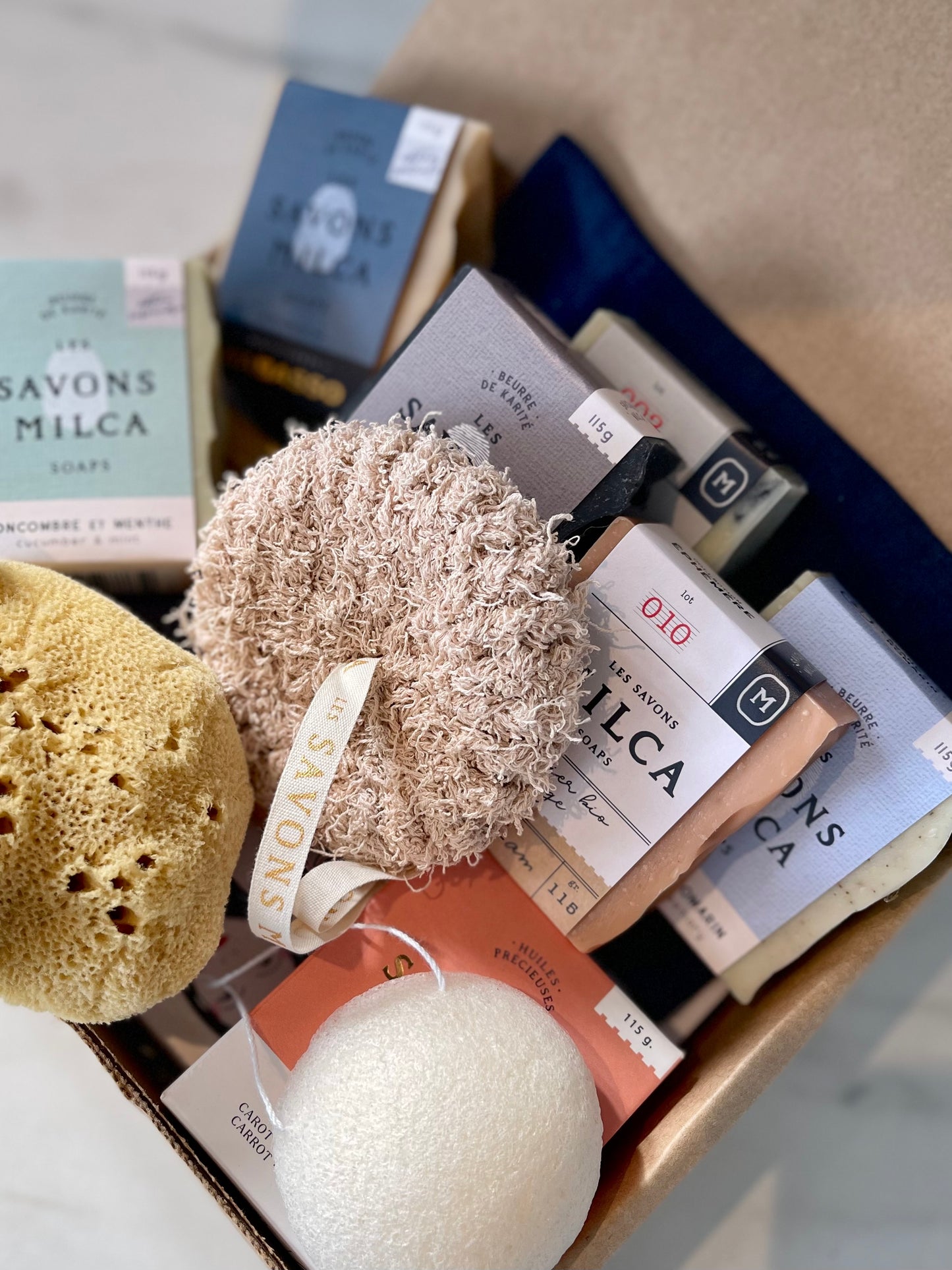 Luffa de coton / Cotton luffa scrubbie