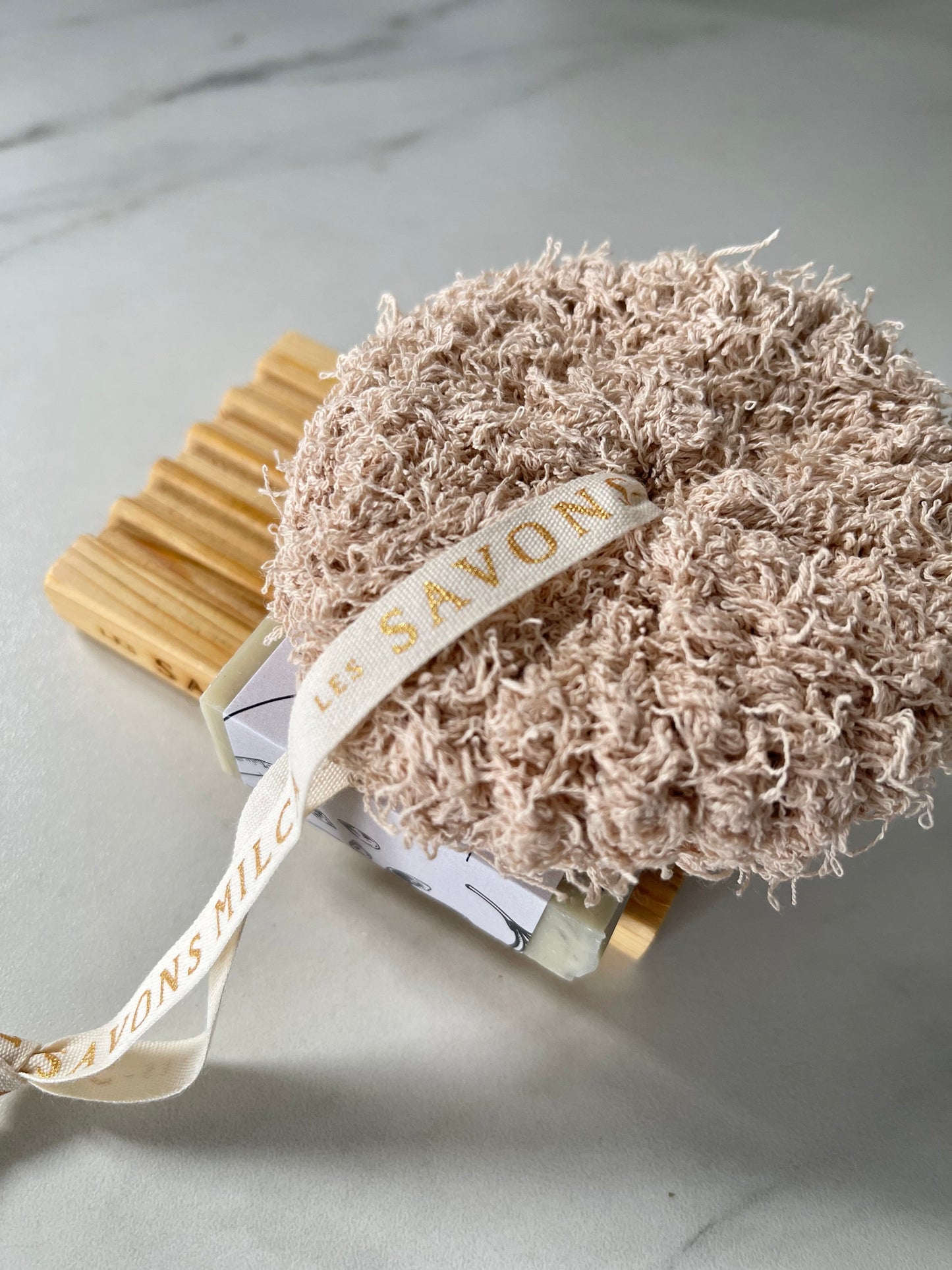 Luffa de coton / Cotton luffa scrubbie