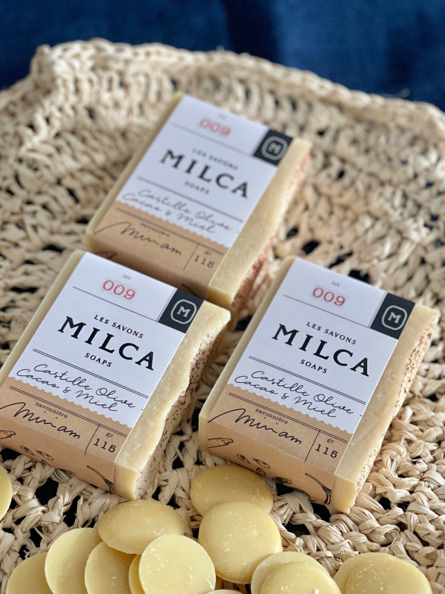 - ÉPHÉMÈRE 009 - Savon Castille Olive, Cacao & miel hypoallergène / Olive, Cocoa & honey Castille soap