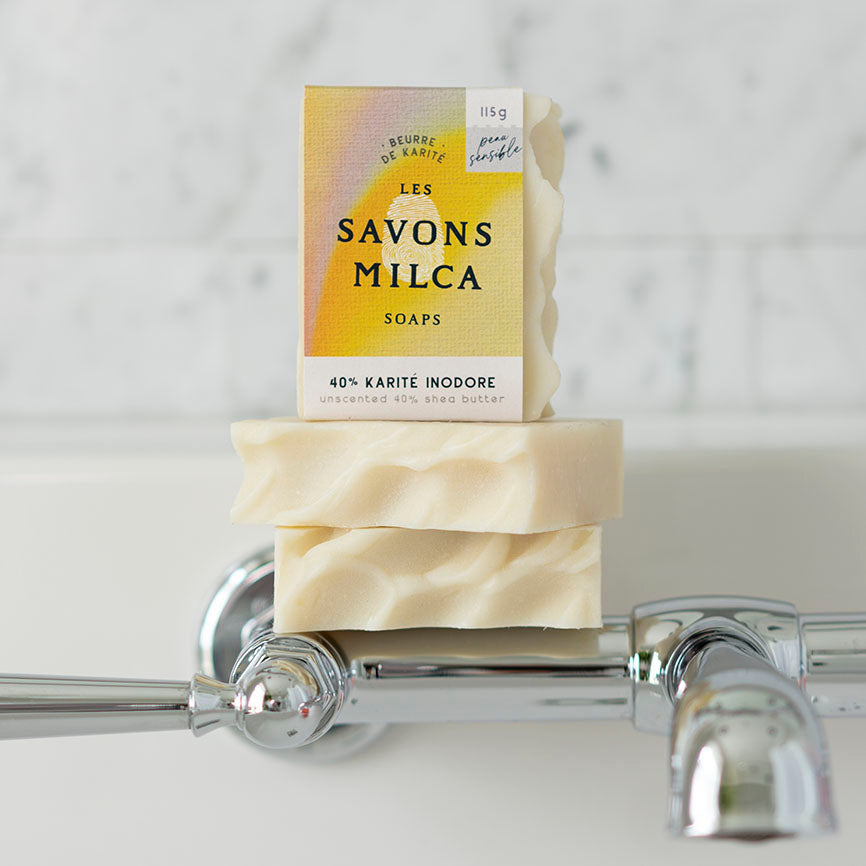 - Savon - Beurre de karité 40% inodore / Unscented 40% Shea butter soap