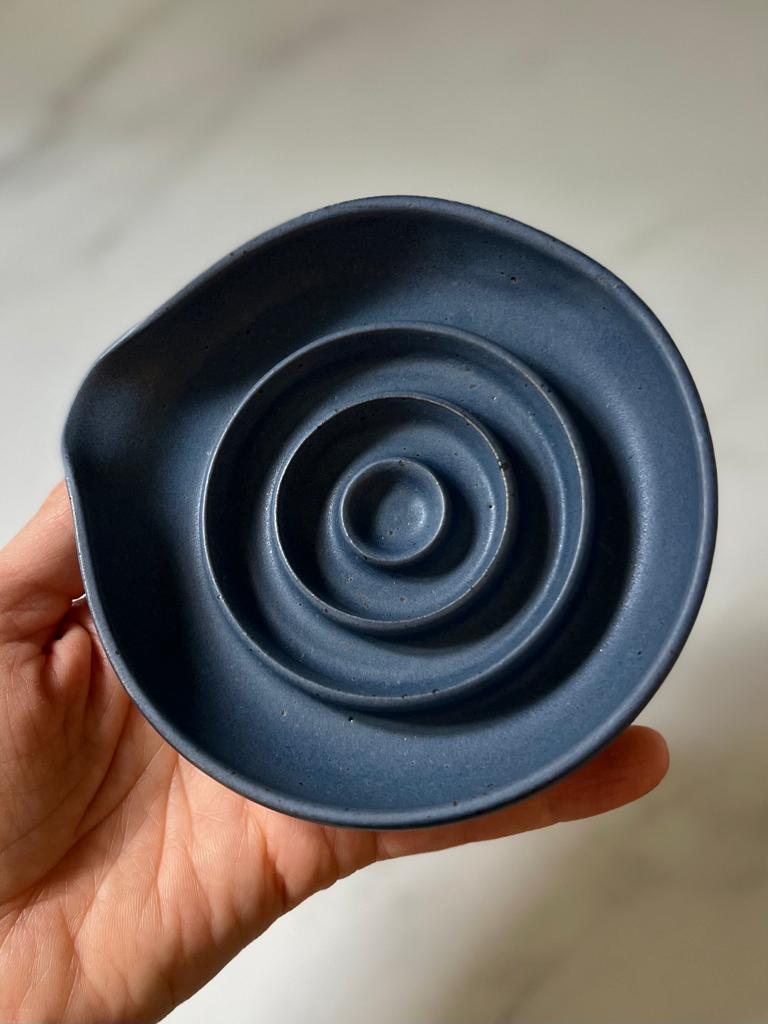 Porte-savon en céramique MARINE MAT / NAVY BLUE Ceramic soap dish