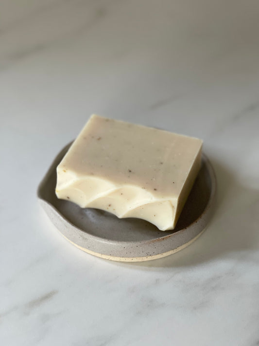 Porte-savon en céramique TAUPE / BEIGE Ceramic soap dish