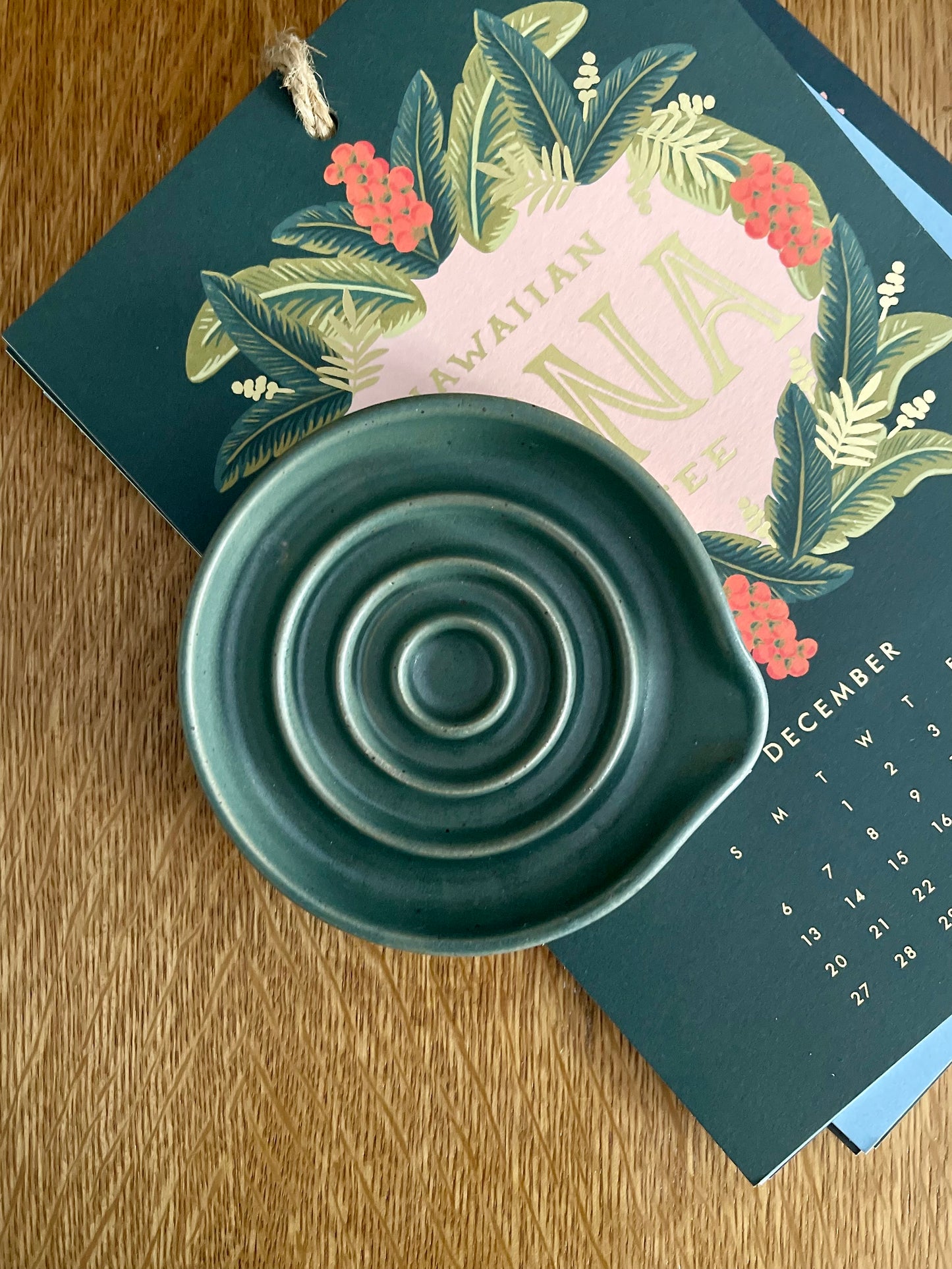 Porte-savon en céramique VERT FORÊT / Ceramic soap dish