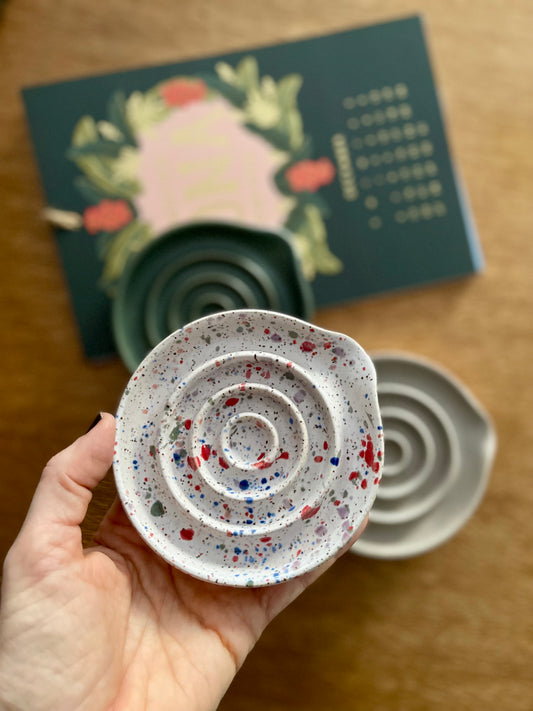 Porte-savon en céramique ÉCLATS MULTICOLORE / MULTI-COLORED Ceramic soap dish