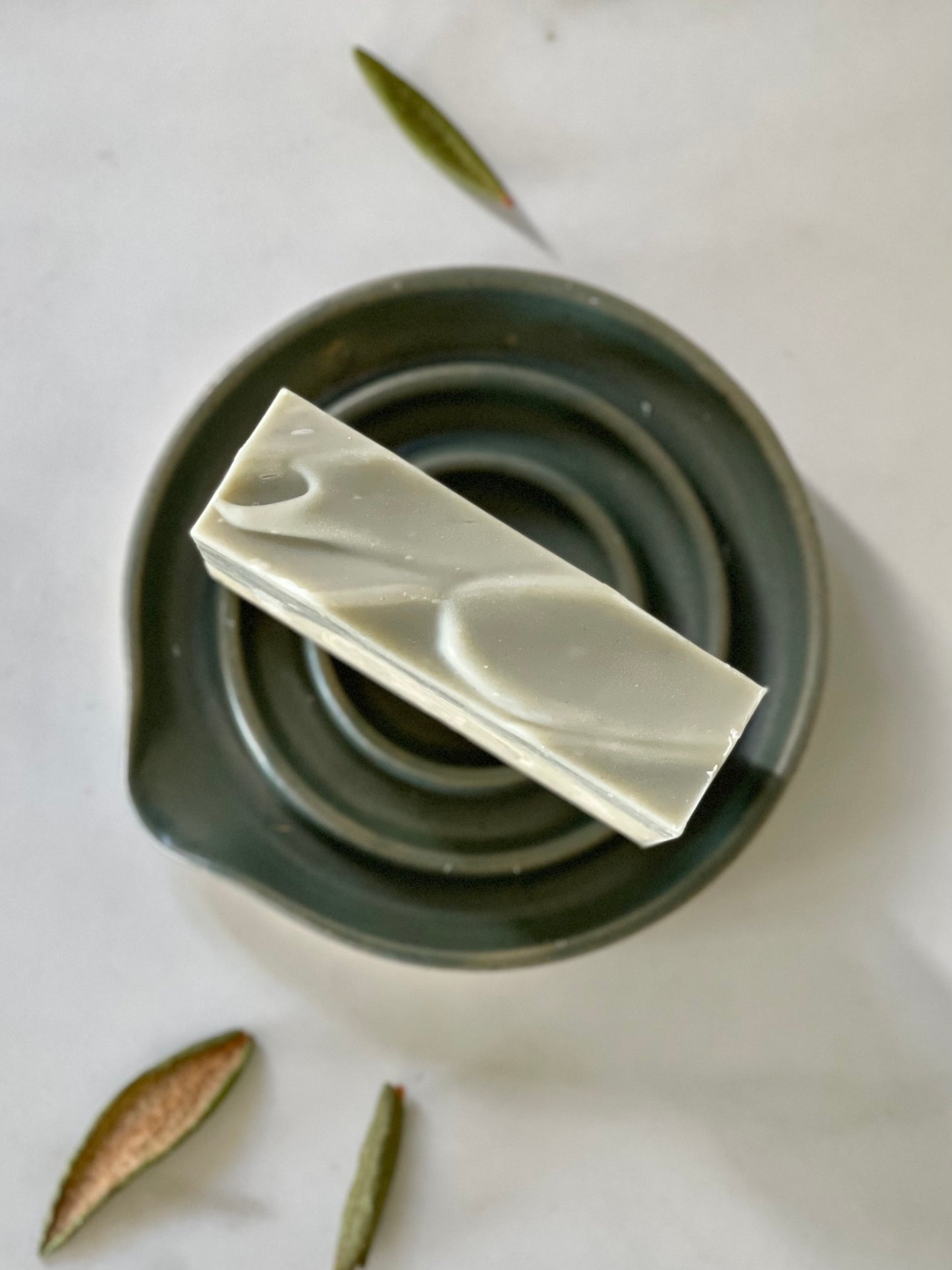 Porte-savon en céramique VERT FORÊT / Ceramic soap dish