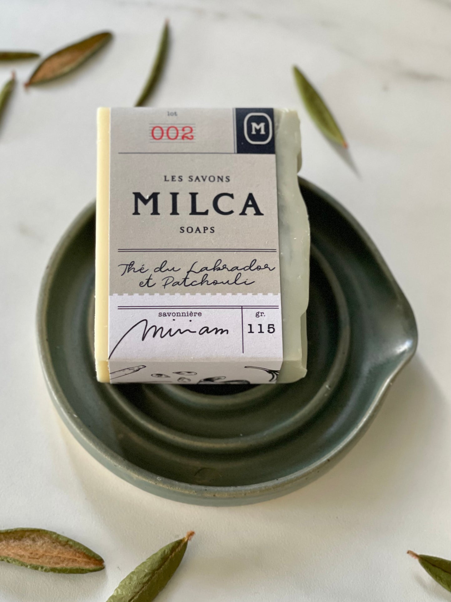Porte-savon en céramique VERT FORÊT / Ceramic soap dish