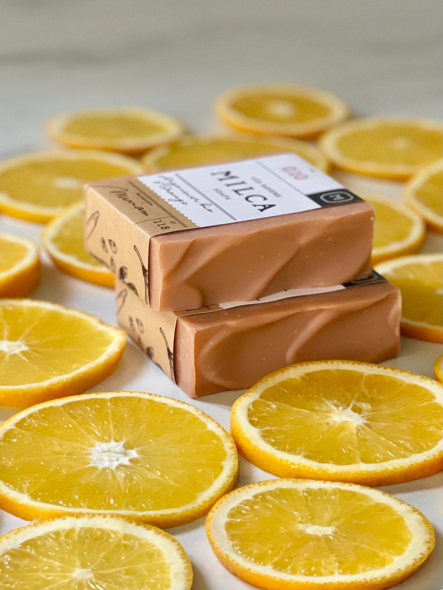 - ÉPHÉMÈRE 010 - Savon Argousier bio & orange  /  Sea buckthorn & orange soap